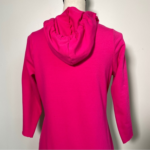 Soho New York & Co Pink Soft knit Hooded Drawstrings Casual Sporty Style XS - Picture 10 of 14